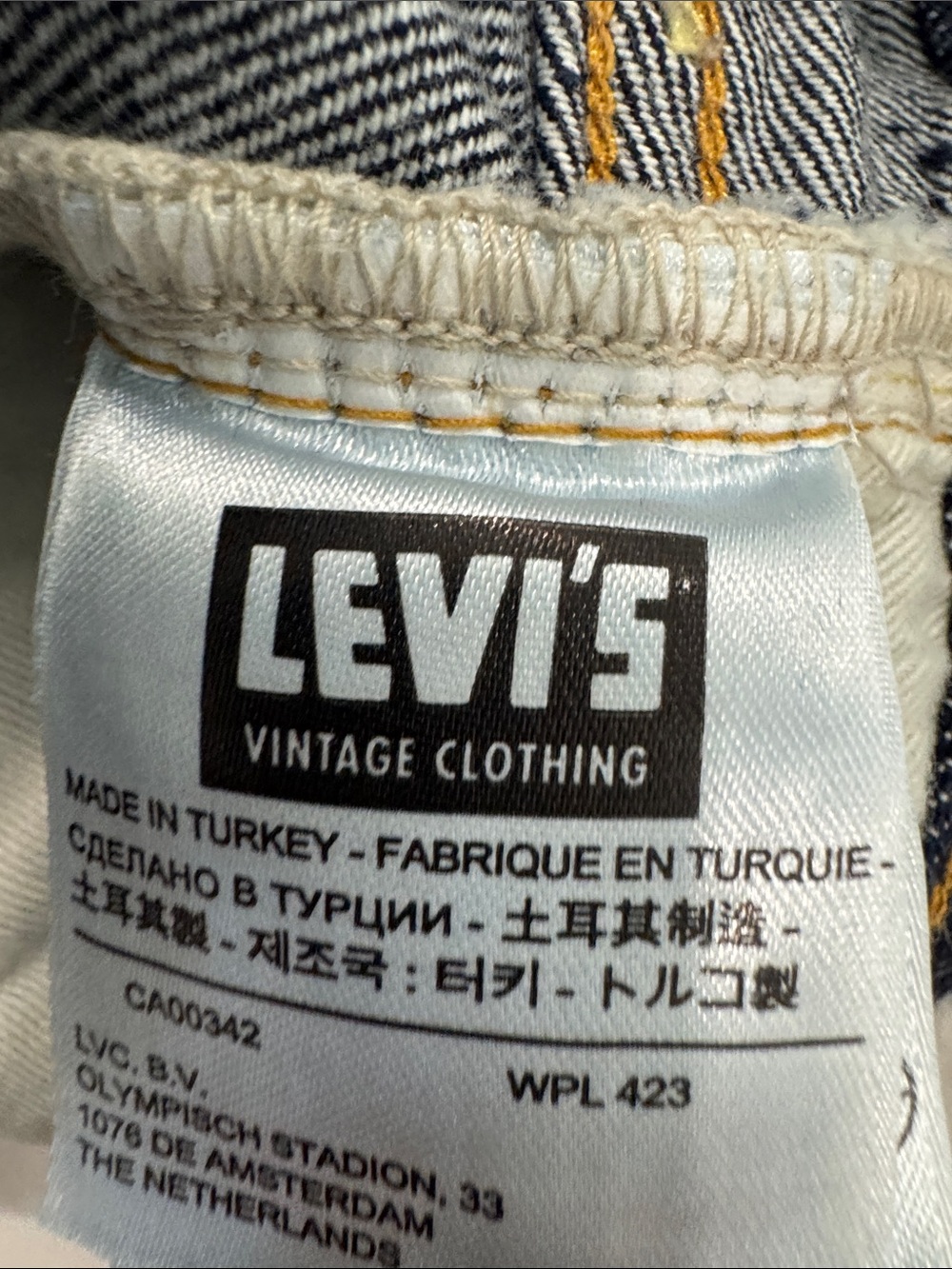 Levi’s 501Z XX Men's Dark Blue Casual Straight-Leg Jeans,Rare 36 X32 Mint - Picture 7 of 7